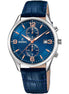 OROLOGIO FESTINA TIMELESS CHRONOGRAPH F6855/6 AZZURO CINTURINO IN PELLE, UOMO