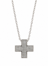 Bysimon - Collana in argento sterling 925 con croce in zircone