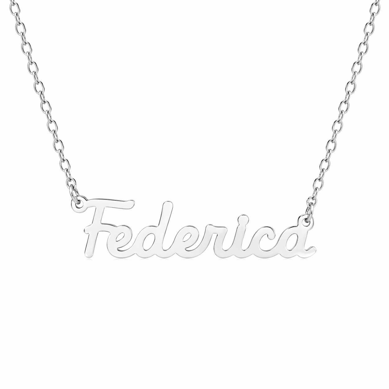 Fico Gioielli - Collana con Nome “Federica” in Argento 925