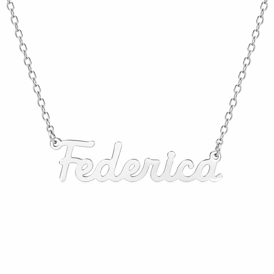 Fico Gioielli - Collana con Nome “Federica” in Argento 925