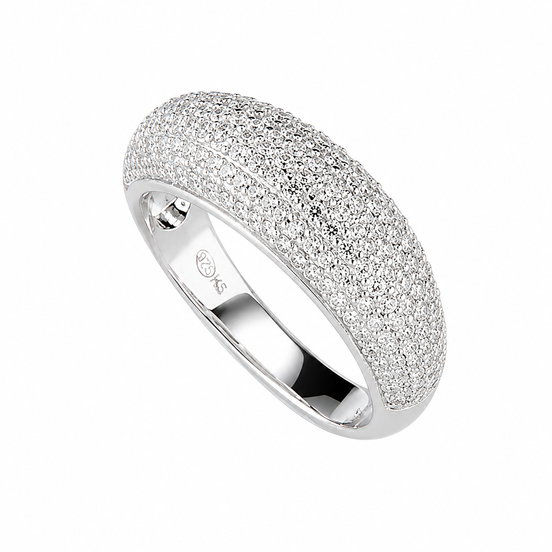 Sovrani - Anello Zirconi gioiello donna Luce argento 925