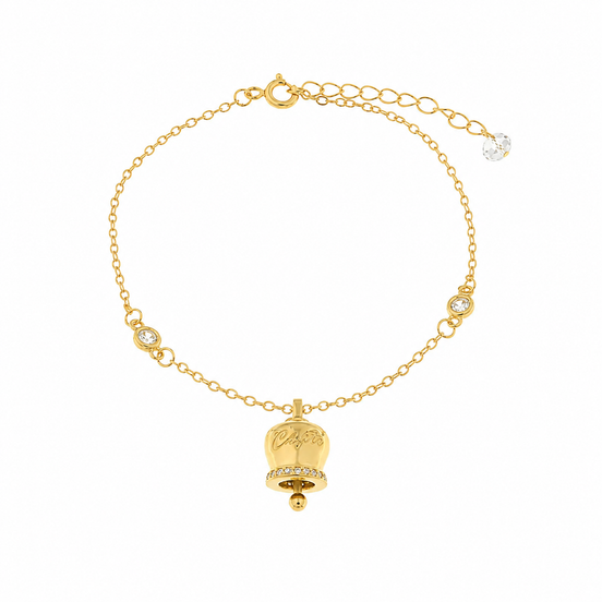 BYSIMON - Bracciale in Argento 925 con campanella Capri e zirconi