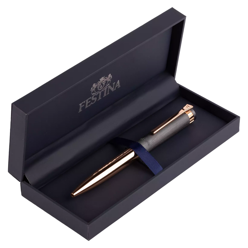 Festina Penna a Sfera Prestige Grigio e Oro Rosa FWS4107/D
