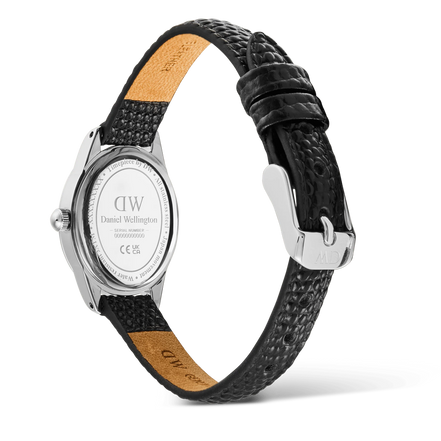 Daniel Wellington - Ophelia Mini Black Lizard White Guilloché Silver