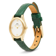 Daniel Wellington - Ophelia Mini Green Lizard White Guilloché Gold