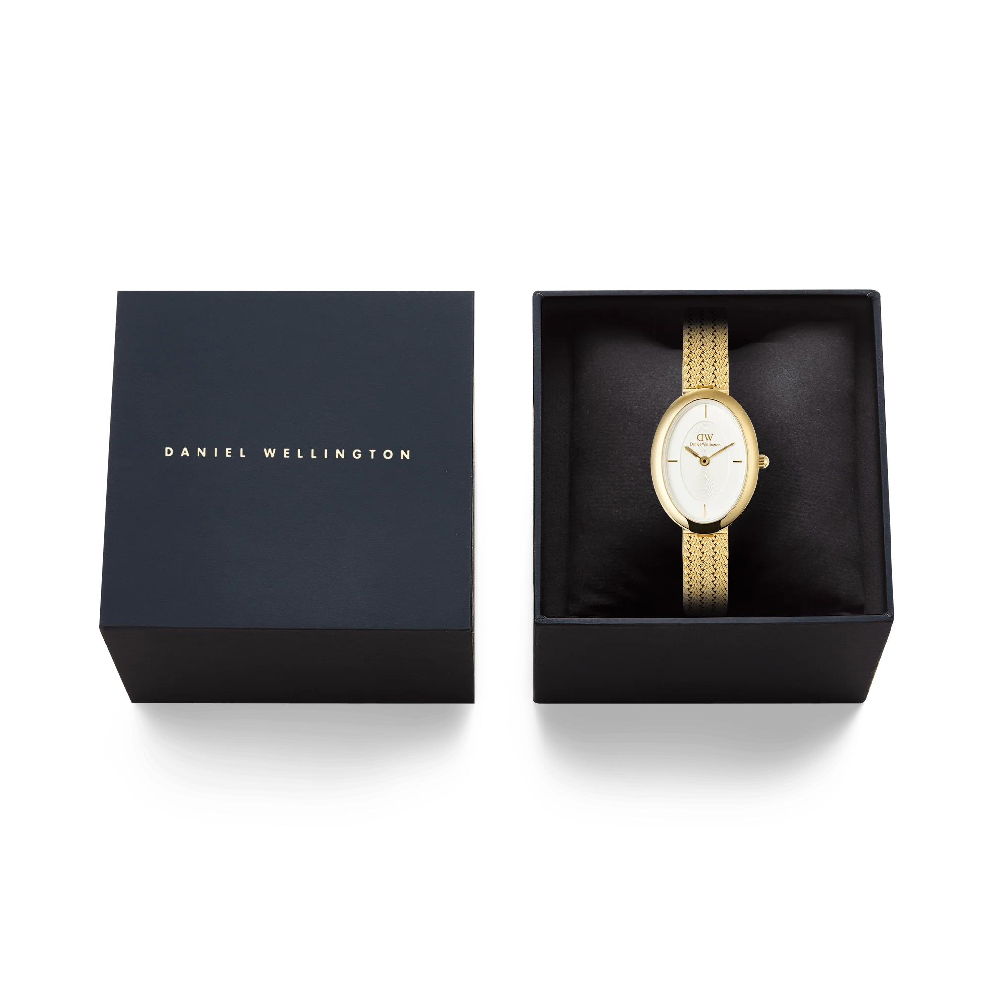Daniel Wellington - Juliette Braided Mesh White Sunray Gold
