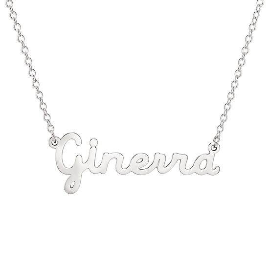 Fico Gioielli - Collana con Nome “Ginevra” in Argento 925