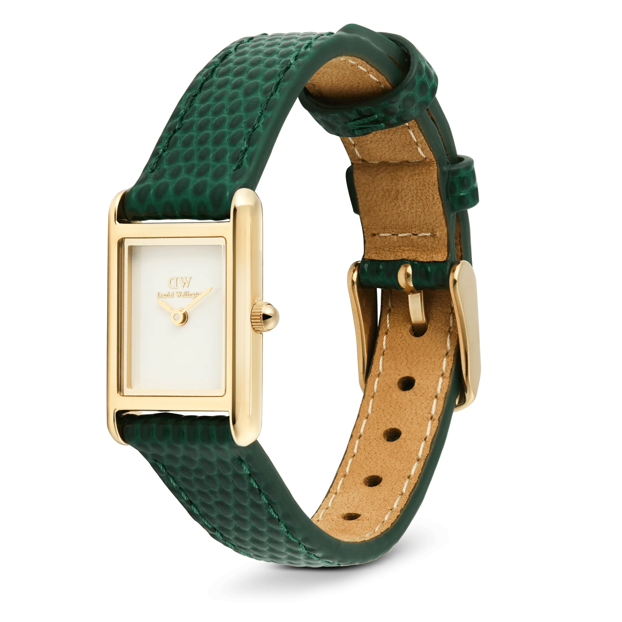 Daniel Wellington - Bound Mini Green Lizard Gold