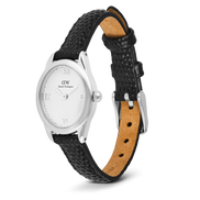 Daniel Wellington - Ophelia Mini Black Lizard White Guilloché Silver