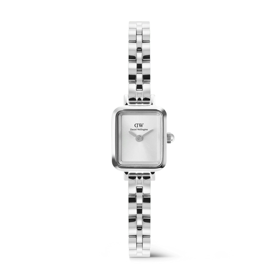 Daniel Wellington - Quadro Mini Arch 3-link White Sunray Silver