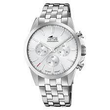 OROLOGIO LOTUS CHRONO 18989/1 BLANCO CINGHIA ACCIAIO INOSSIDABILE 316L, UOMO