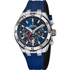 OROLOGIO DA UOMO FESTINA CHRONO BIKE BLU CON CINTURINO IN GOMMA F20671/1