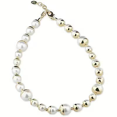 Collana Finitura Oro con Conchiglia Ricoperta - J7423