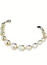 Bracciale Finitura Oro con Conchiglia Ricoperta - J7424