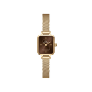 Daniel Wellington - Orologio Quadro Mini Evergold Amber