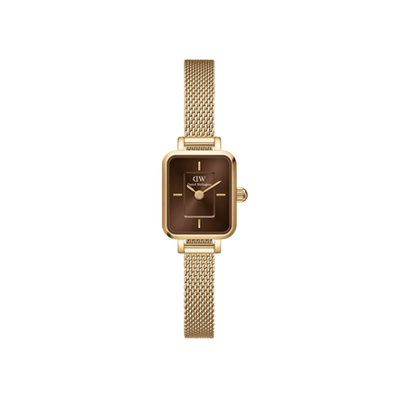 Daniel Wellington - Orologio Quadro Mini Evergold Amber
