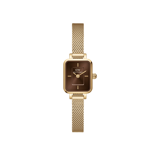 Daniel Wellington - Orologio Quadro Mini Evergold Amber