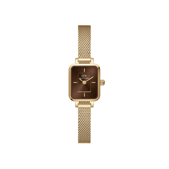 Daniel Wellington - Orologio Quadro Mini Evergold Amber