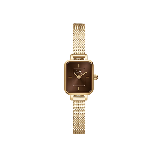Daniel Wellington - Orologio Quadro Mini Evergold Amber