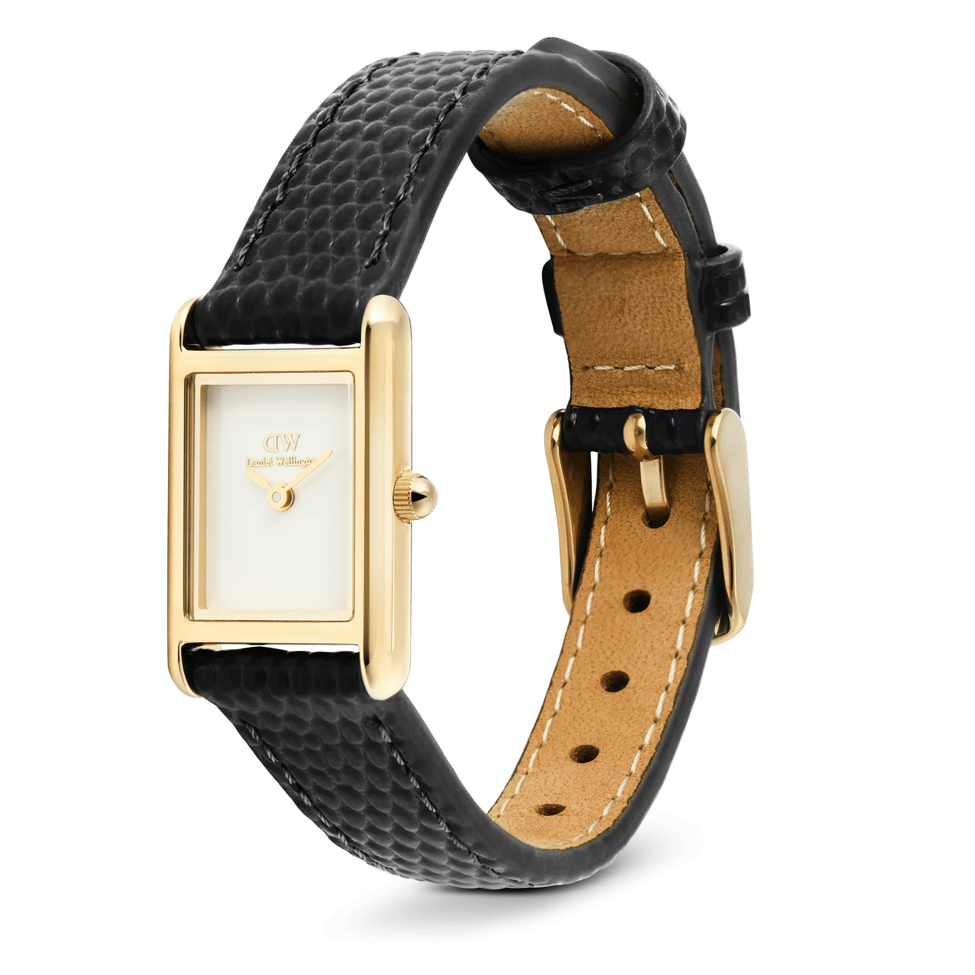 Daniel Wellington - Bound Mini Black Lizard Gold