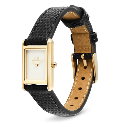 Daniel Wellington - Bound Mini Black Lizard Gold