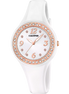 CALYPSO - OROLOGIO TRENDY K5567/B BIANCO CINTURINO GOMMA, DONNA
