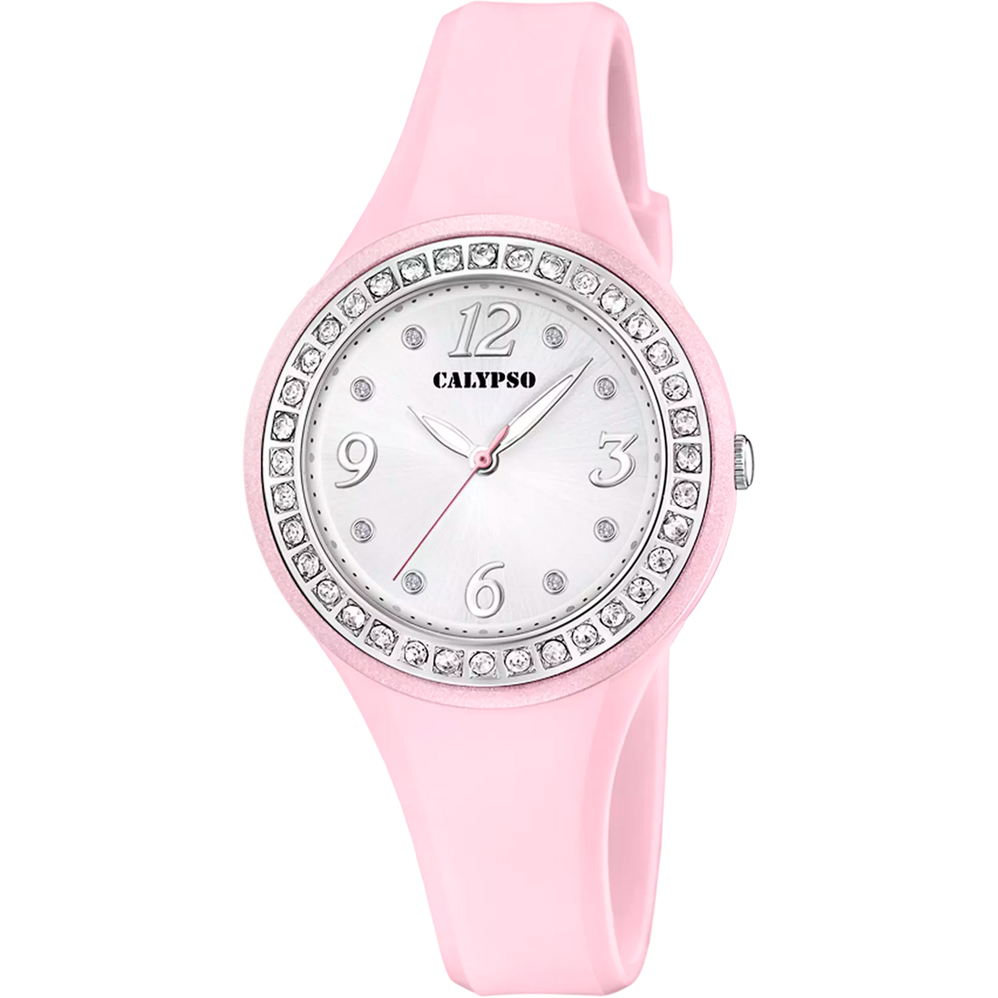CALYPSO - OROLOGIO TRENDY K5567/C BIANCO CINTURINO GOMMA, DONNA