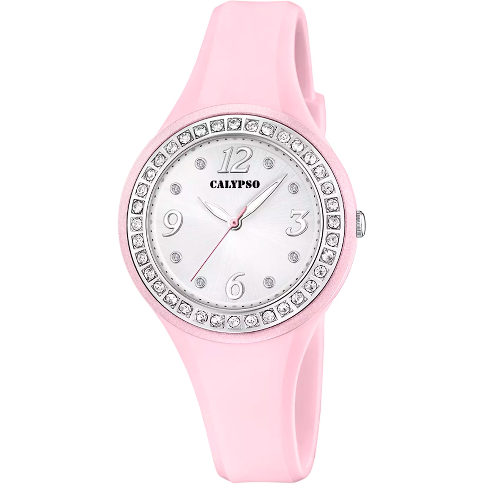 CALYPSO - OROLOGIO TRENDY K5567/C BIANCO CINTURINO GOMMA, DONNA