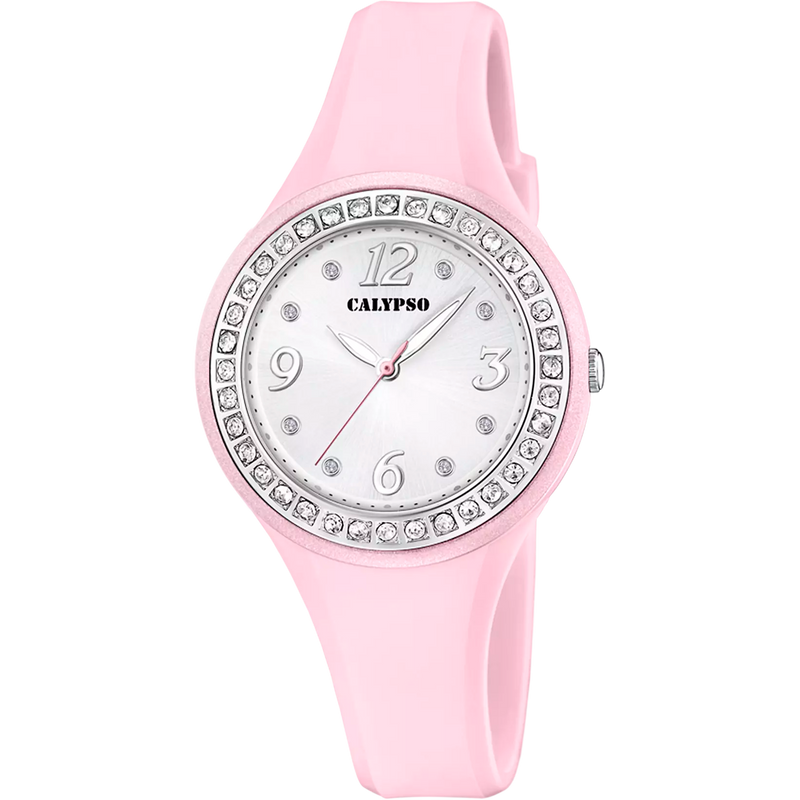 CALYPSO - OROLOGIO TRENDY K5567/C BIANCO CINTURINO GOMMA, DONNA