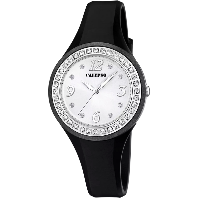 CALYPSO - OROLOGIO  TRENDY K5567/F BIANCO CINTURINO GOMMA, DONNA