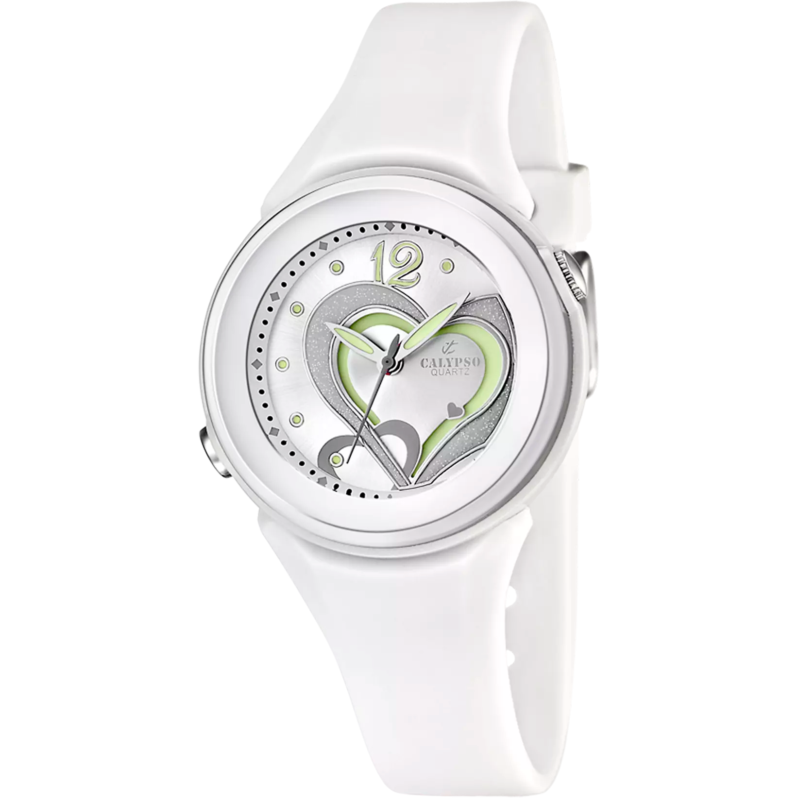 CALYPSO  - OROLOGIO TRENDY K5576/1 ARGENTO CINTURINO GOMMA, DONNA