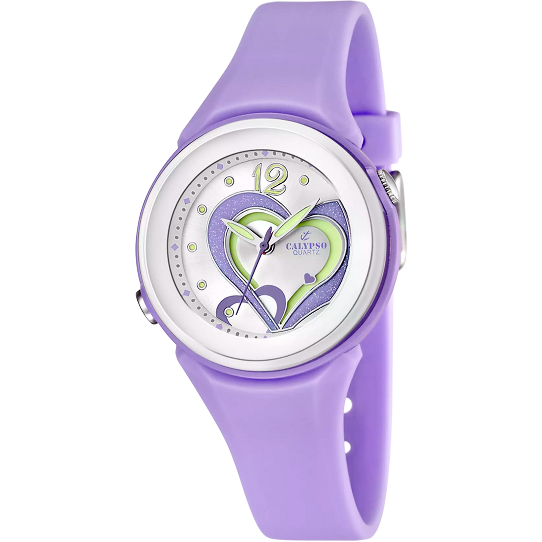 CALYPSO - OROLOGIO  TRENDY K5576/4 ARGENTO CINTURINO GOMMA, DONNA