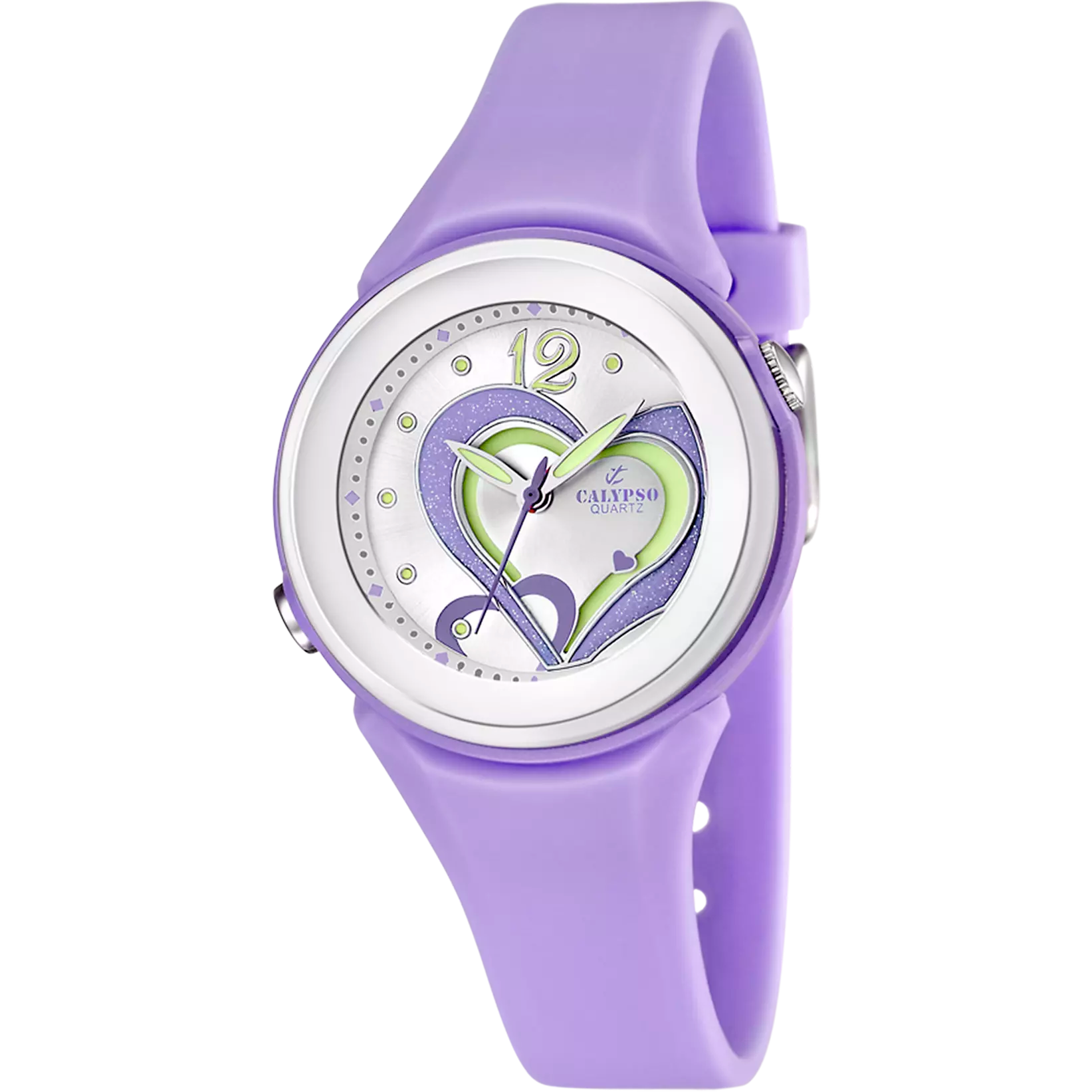 CALYPSO - OROLOGIO  TRENDY K5576/4 ARGENTO CINTURINO GOMMA, DONNA