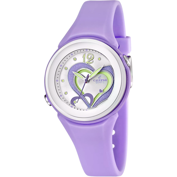 CALYPSO - OROLOGIO  TRENDY K5576/4 ARGENTO CINTURINO GOMMA, DONNA