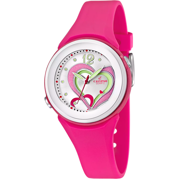CALYPSO - OROLOGIO  TRENDY K5576/5 ARGENTO CINTURINO GOMMA, DONNA