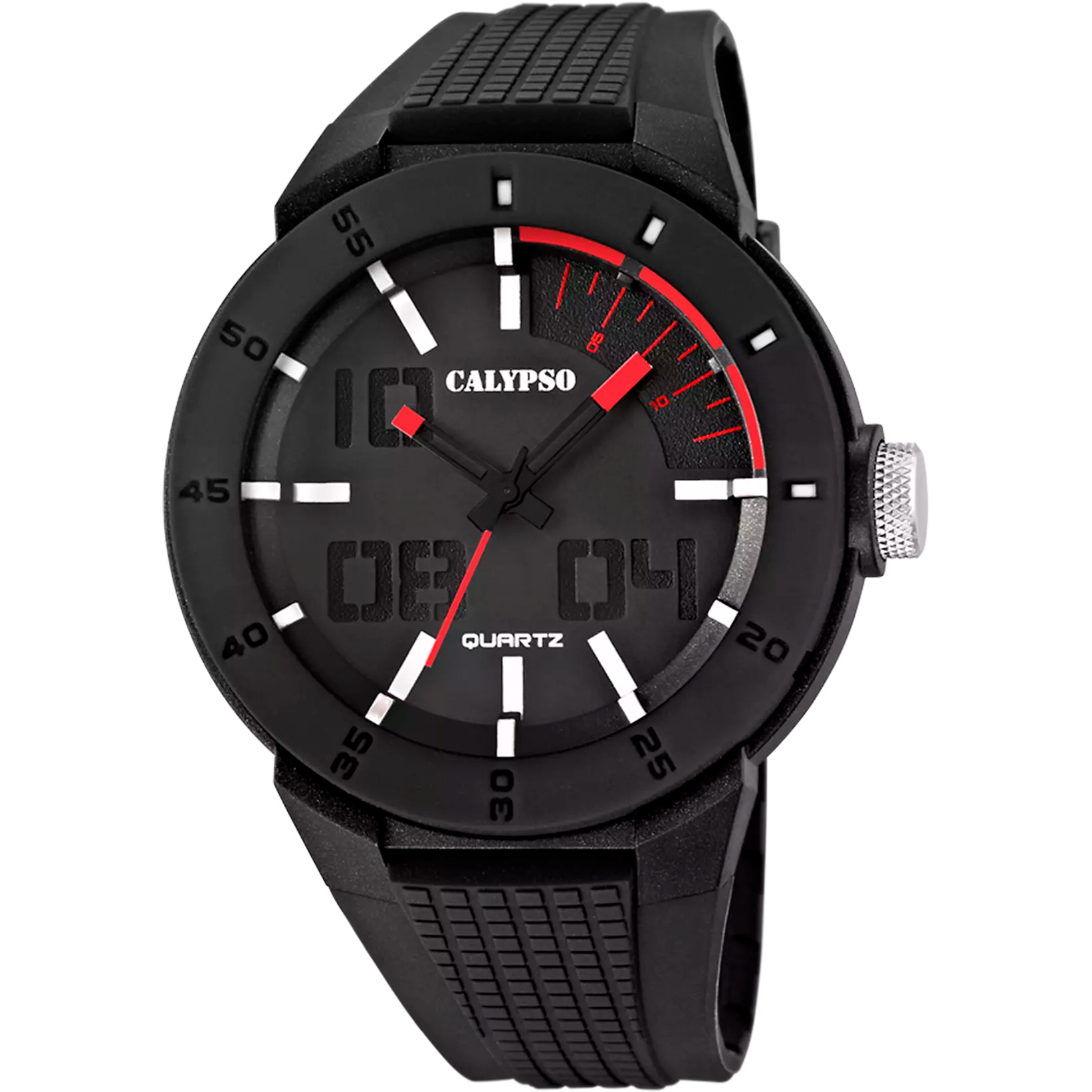 CALYPSO  - OROLOGIO STREET STYLE K5629/2 NERO CINTURINO GOMMA