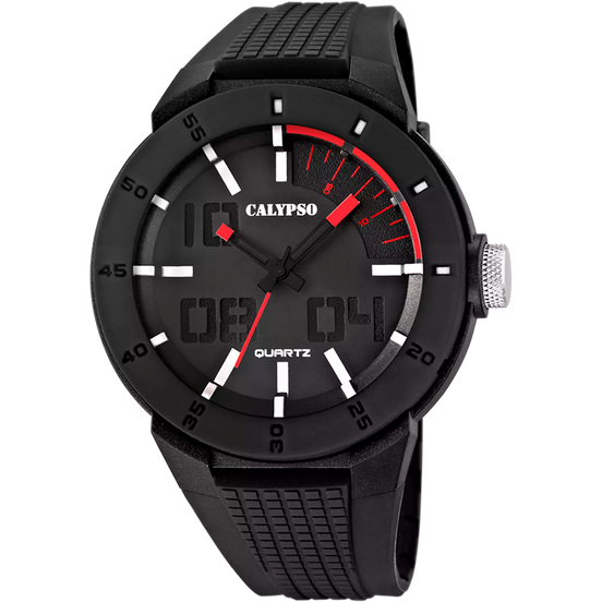 CALYPSO  - OROLOGIO STREET STYLE K5629/2 NERO CINTURINO GOMMA
