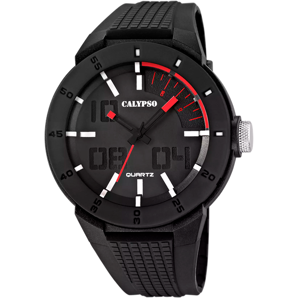 CALYPSO  - OROLOGIO STREET STYLE K5629/2 NERO CINTURINO GOMMA