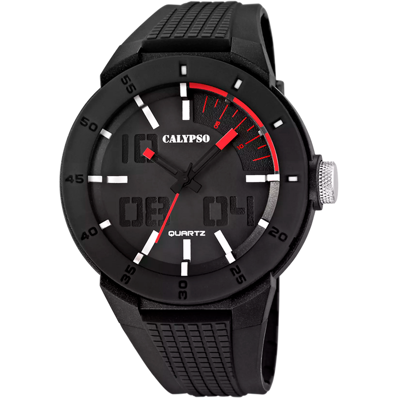 CALYPSO  - OROLOGIO STREET STYLE K5629/2 NERO CINTURINO GOMMA