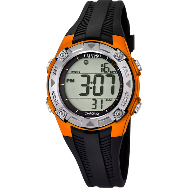 CALYPSO - OROLOGIO K5685/7 ARANCIONE CINTURINO GOMMA