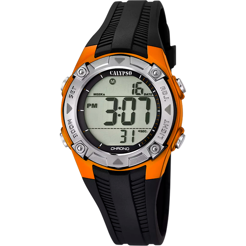 CALYPSO - OROLOGIO K5685/7 ARANCIONE CINTURINO GOMMA