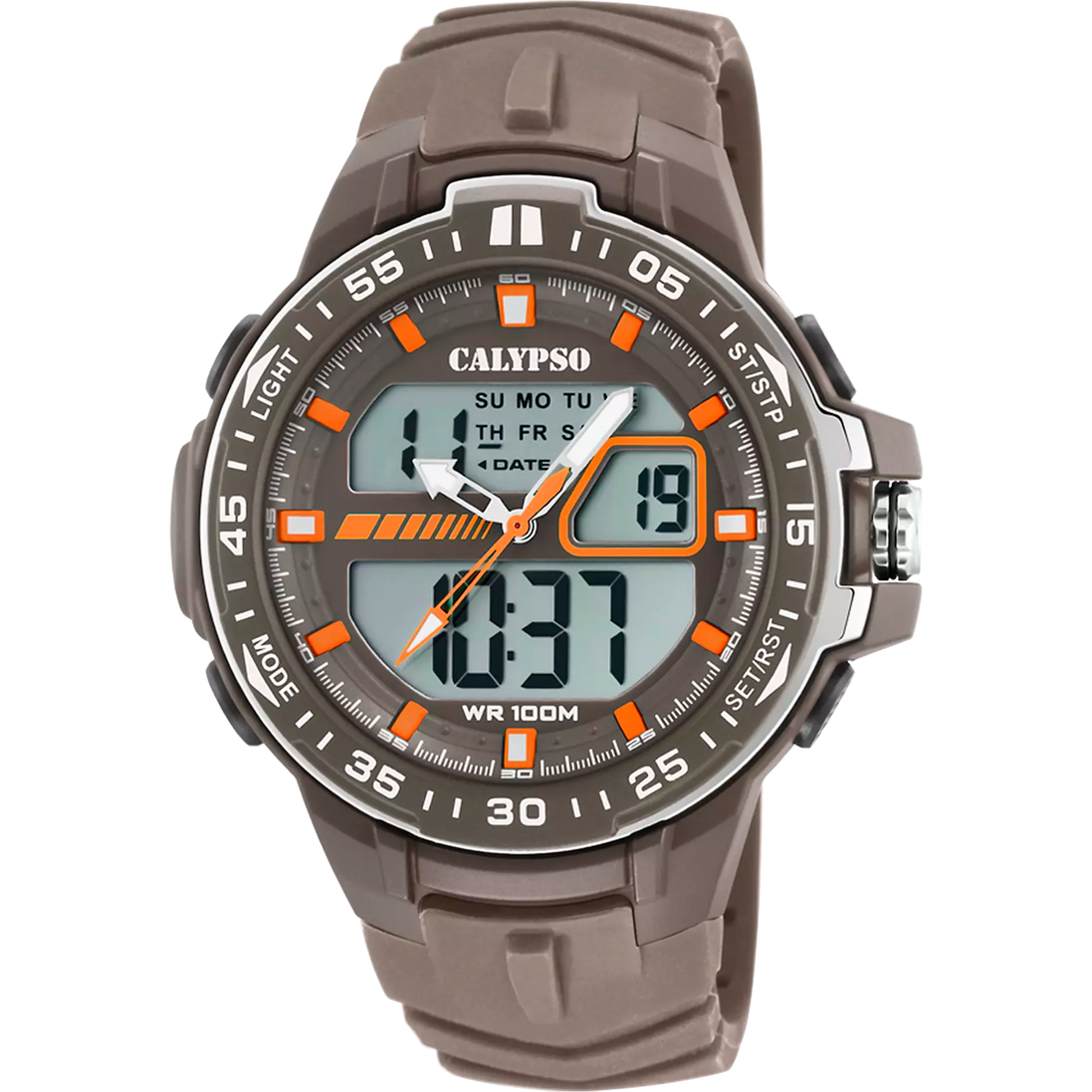 CALYPSO - OROLOGIO  UOMO K5766/1 CASSA IN GOMMA MULTI STRAP CINTURINO IN GOMMA GRIGIO