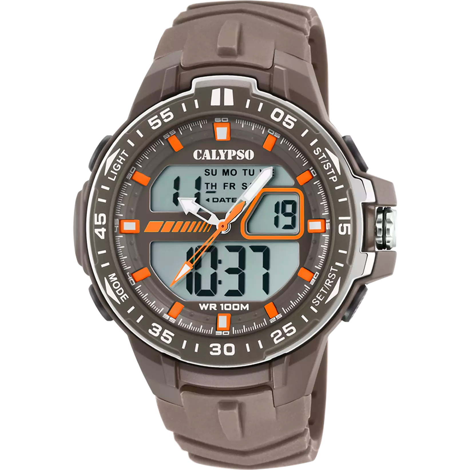 CALYPSO - OROLOGIO  UOMO K5766/1 CASSA IN GOMMA MULTI STRAP CINTURINO IN GOMMA GRIGIO