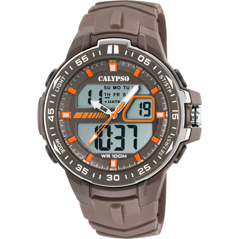 CALYPSO - OROLOGIO  UOMO K5766/1 CASSA IN GOMMA MULTI STRAP CINTURINO IN GOMMA GRIGIO