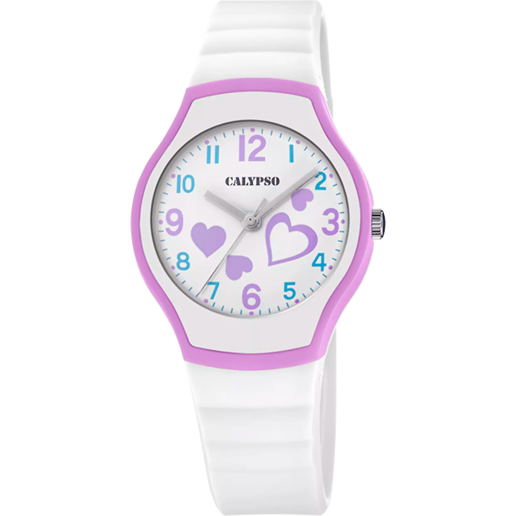 CALYPSO  - OROLOGIO JUNIOR COLLECTION K5806/1 BIANCO CINTURINO GOMMA