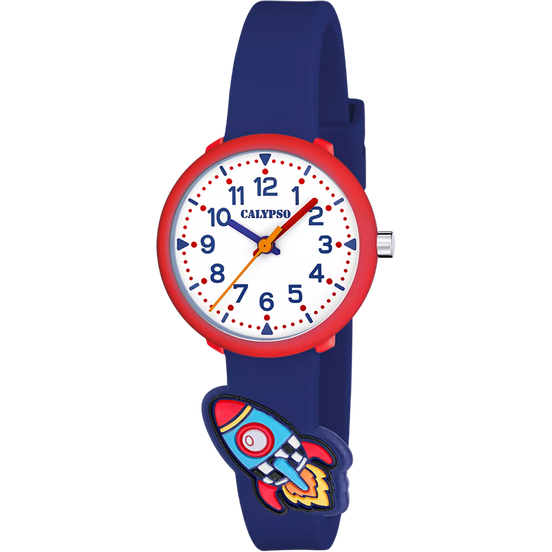 CALYPSO - OROLOGIO  K5845/2 BLANCO CINGHIA GOMMA