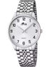 LOTUS - OROLOGIO ACCIAIO CLASSICO 15883/1 BIANCO BRACCIALE IN ACIAIO