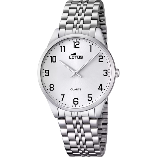 LOTUS - OROLOGIO ACCIAIO CLASSICO 15883/1 BIANCO BRACCIALE IN ACIAIO
