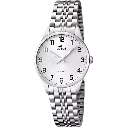 OROLOGIO LOTUS ACCIAIO CLASSICO 15884/1 BIANCO BRACCIALE IN ACIAIO