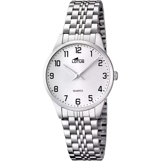 OROLOGIO LOTUS ACCIAIO CLASSICO 15884/1 BIANCO BRACCIALE IN ACIAIO